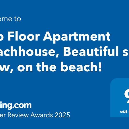 Top Floor Apartment Beachhouse, Beautiful Sea View, On The Beach! كارتاخينه المظهر الخارجي الصورة