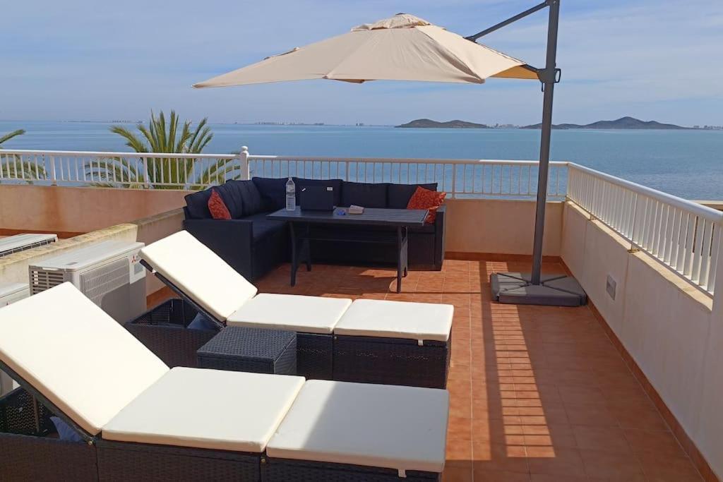 Top Floor Apartment Beachhouse, Beautiful Sea View, On The Beach! كارتاخينه المظهر الخارجي الصورة